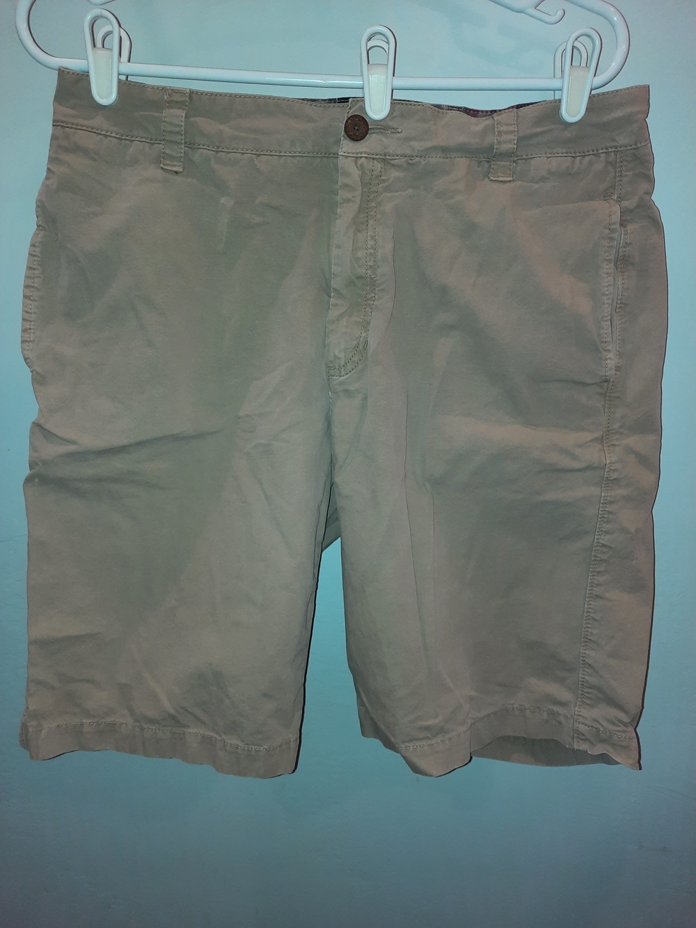 The New Ivy Brand Men's Flat-Front Casual Shorts - Beige Size 34 EUC